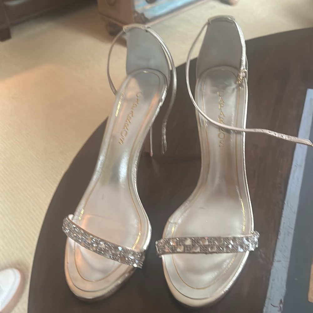 Caparros Sequoia gold/silver Heels